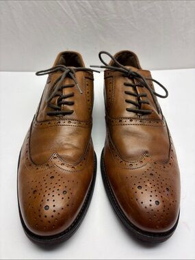 Johnston & Murphy Men's Leather Wingtip Dress Shoes, SZ 10 M, box 54